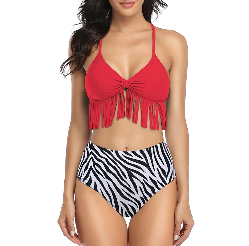 Tassel Bikini 2020 Summer Women Push Up Padded Bras Long Tassel Swimwear For Women Solid Yellow Black Swimsuit Lady Bathing Suit Tassel Bikini 2020 Summer Women Push Up Padded Bras Long Tassel Swimwear For Women Solid Yellow Black Swimsuit Lady Bathing Suit