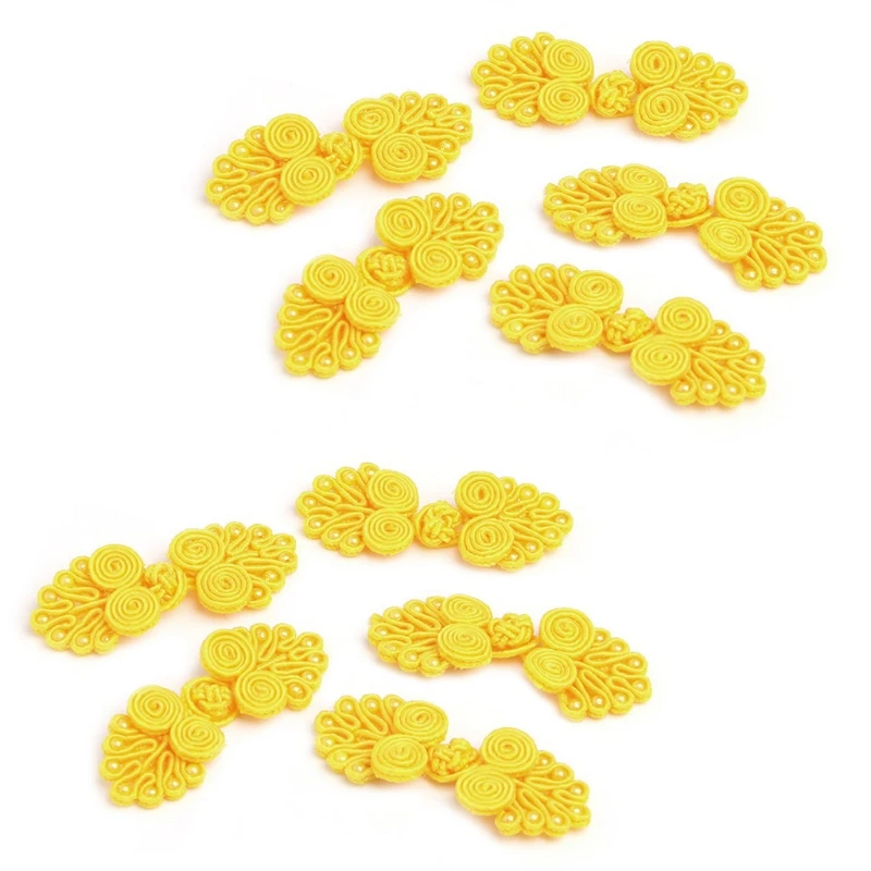 10Pairs/Pack Beaded Chinese Frog Closure Buttons Knot Fastener Sewing Handmade Craft | Дом и сад