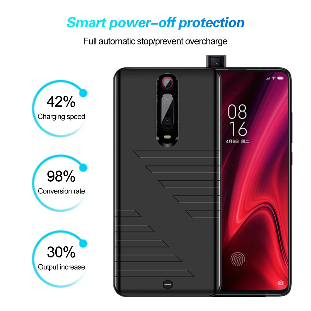 Чехлы для аккумуляторов 6800 мАч зарядное устройство телефонов Xiaomi Mi 9T Pro внешний