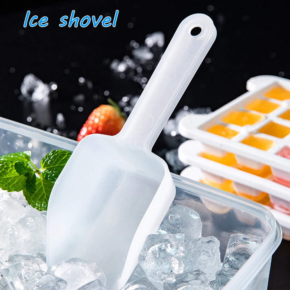 Ice Cube Tray with Lid and Ice Bin with Lid for Freezer, Easy Release 55  Small Nugget Ice Tray Ice Maker Mold, Stackable Big Storage Container,  Scoop. Flexable Durable Plastic, BPA Free