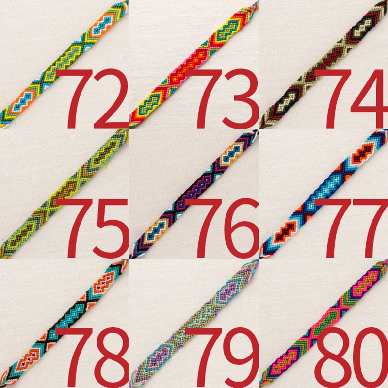 ABL242(30), 1,5 см в ширину дешевые ручной работы бразильские разноцветные шнур Тканый Плетеный хиппи браслеты дружбы оптом