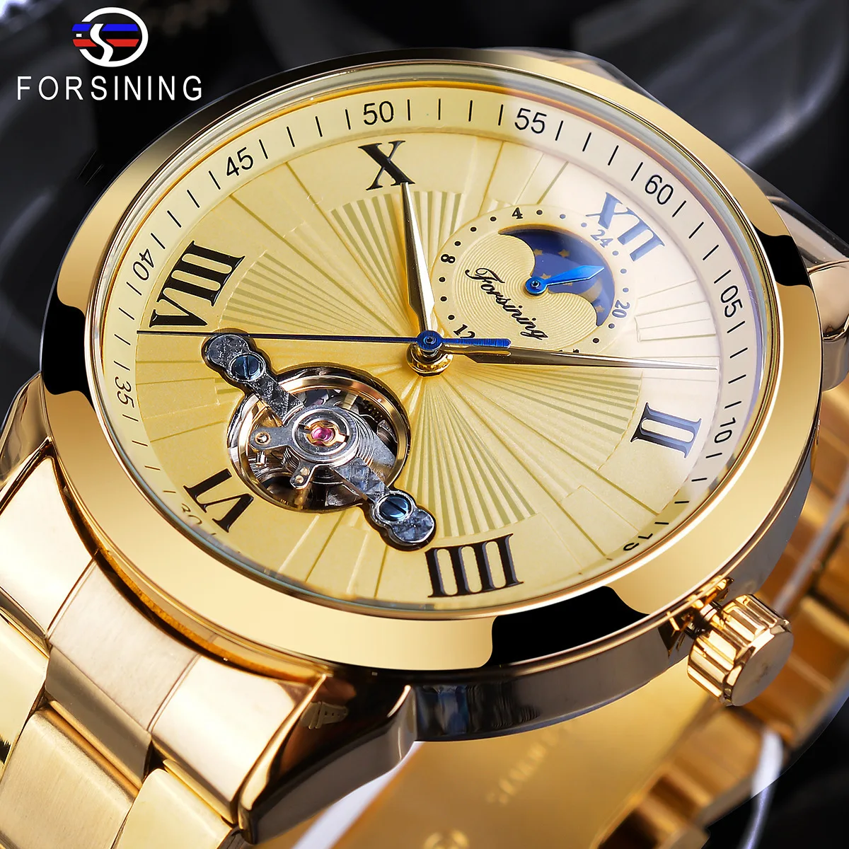 

Forsining Switzerland Fashion Casual Waterproof Tourbillon Automatic Machine Watch