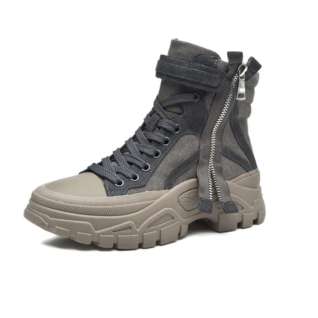 

2019 spring and autumn new high-top shoes Martin boots women's shoes Korean version of the wild street dance Harajuku sports sho