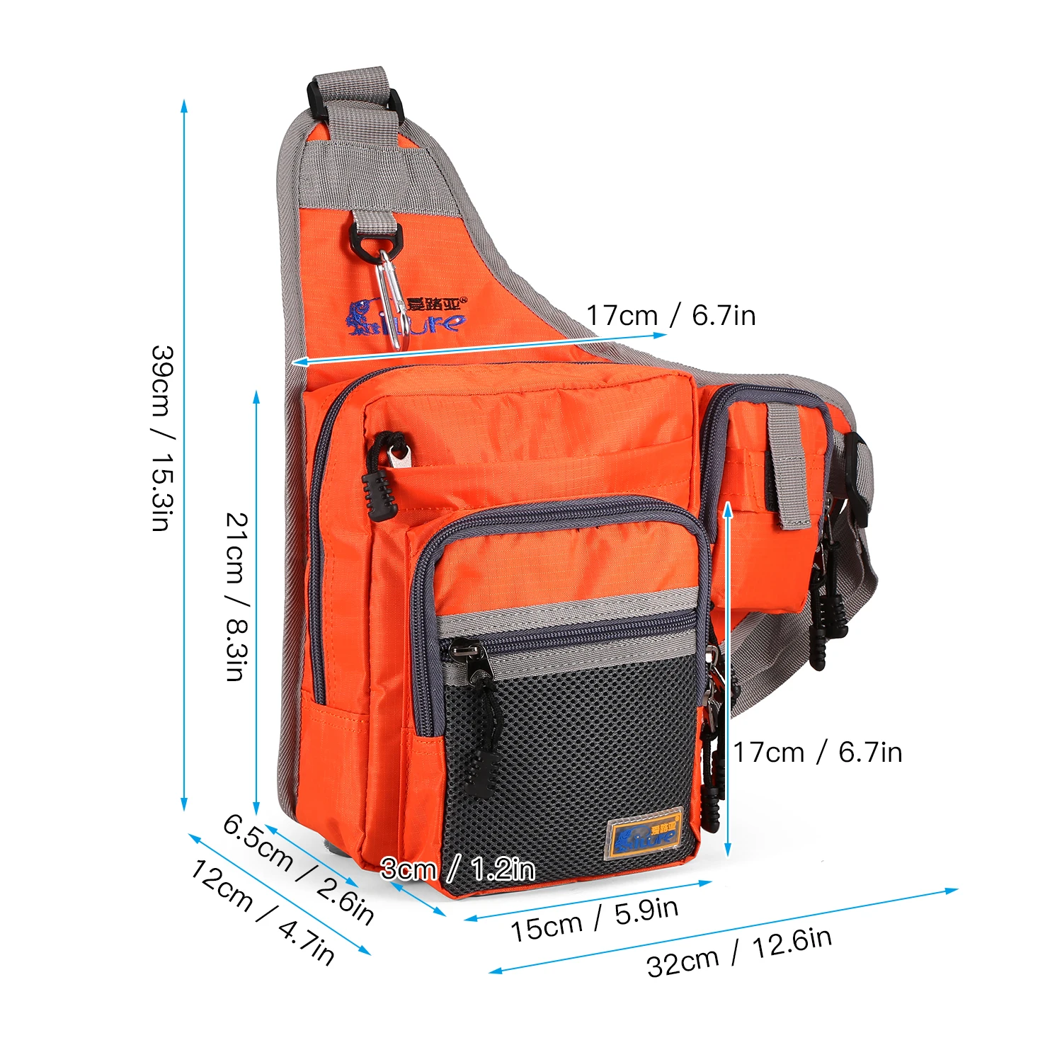 32x39x12CM iLure Fishing Bag Multi-Purpose Waterproof Canvas Fishing Reel  Lure Tackle Bag Outdoor Sport Chest Waist Bag - AliExpress