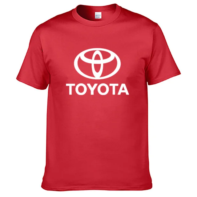 Мужская футболка с коротким рукавом и логотипом Toyota, летняя повседневная мужская однотонная хлопковая футболка, модная мужская одежда в стиле хип-хоп Harajuku K