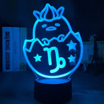 

3d Illusion Led Night Light Gudetama for Home Decoration Baby Sleeping Nightlight Colorful Table Lamp Gudetama Gift for Kids