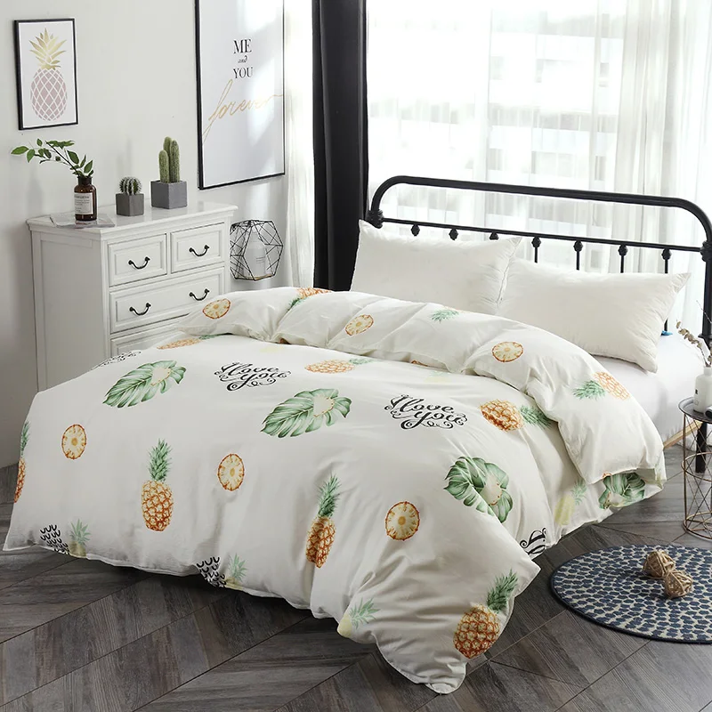 style13 Розовый пододеяльник с рисунком морковки, 1 пододеяльник на молнии, домашняя кровать, хлопок, материал, Твин, полный, королева, король, одиночное постельное белье - Цвет: style13
