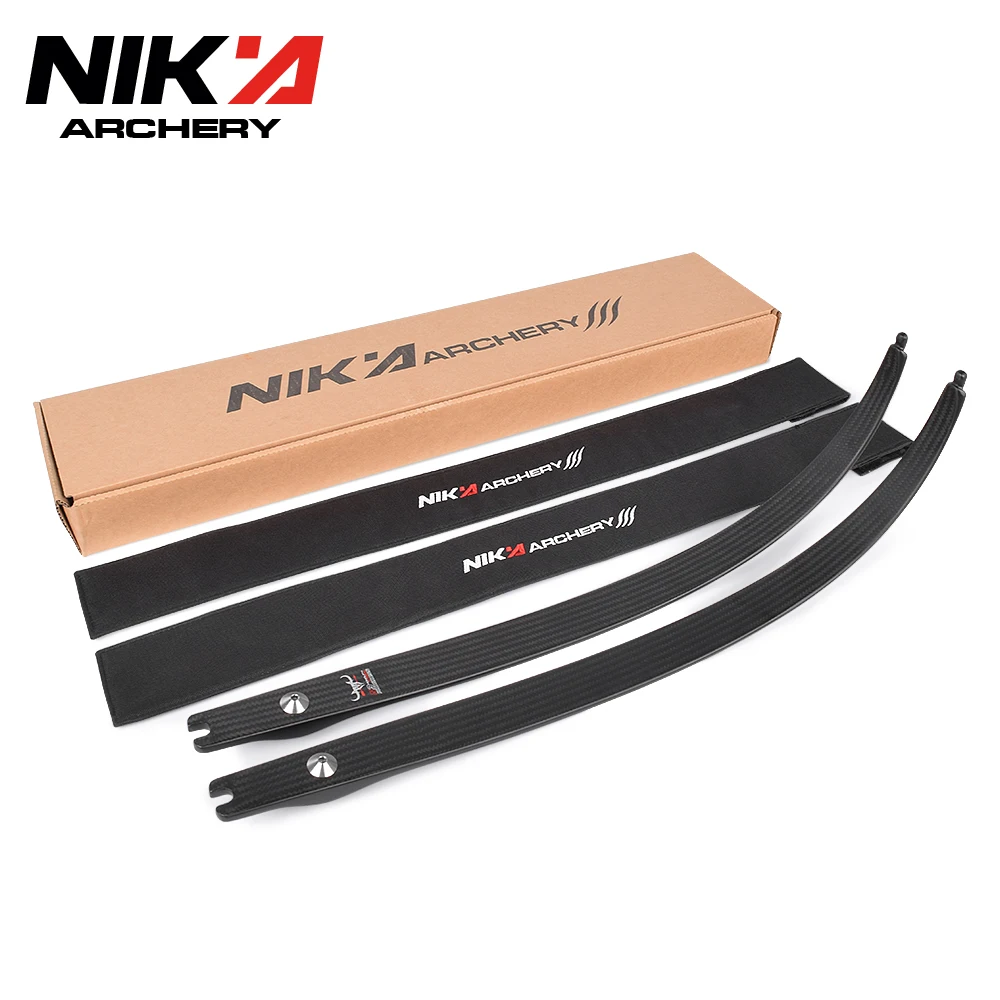 

Nika Archery N3 Carbon Fiber Limbs 68" Recurve Bow Limbs 22-44lbs Small BULL Logo Outdoor Sport Archery Bow Accessories 2023
