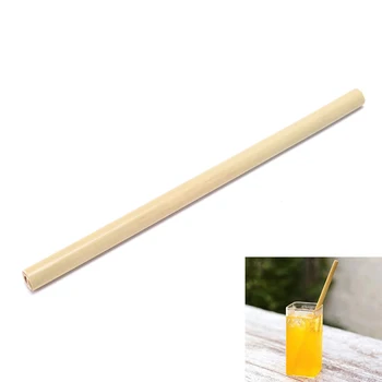

New New For Party Birthday Wedding Biodegradable Wood Straws Tableware Wholesale 1Pcs Organic Bamboo drinking straw