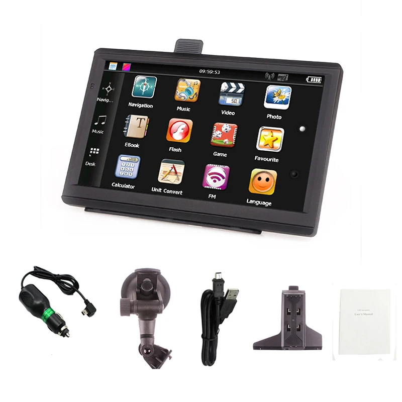 

TOSPRA Universal 2 din Car Multimedia Player Stereo 7" Touch Screen GPS Navigation Video MP5 Player Auto Radio Backup Camera