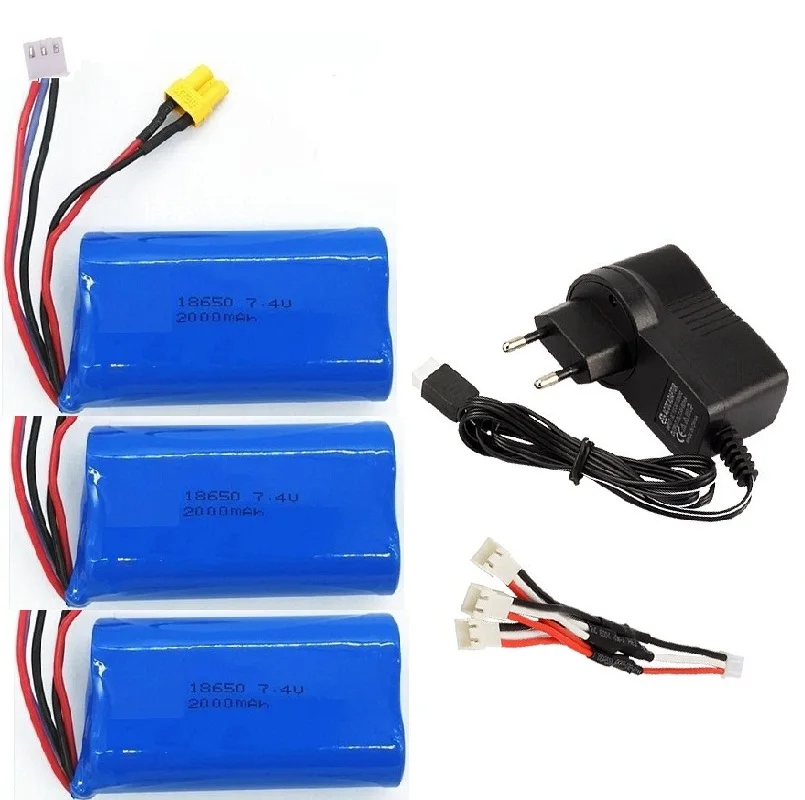 UK Plug 7.4V Lipo Battery 2S Balance Charger for Hubsan H501S H502S H502E Drone 