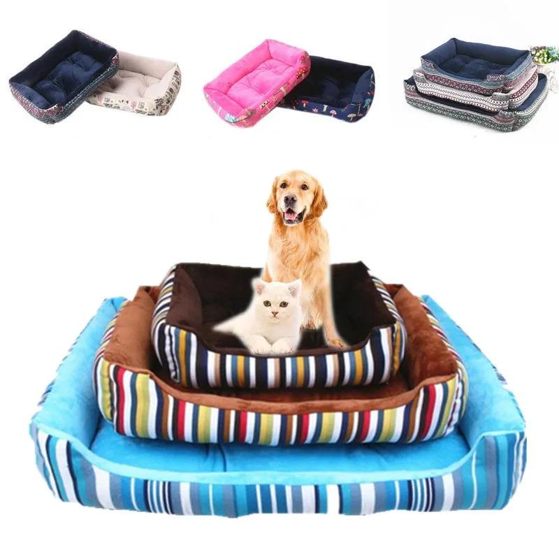 

2020 baby soft large Pet Dog Bed Cat kennel Warm Cozy Dog House Soft Fleece Nest Dog Baskets Mat Autumn Winter Waterproof Kennel
