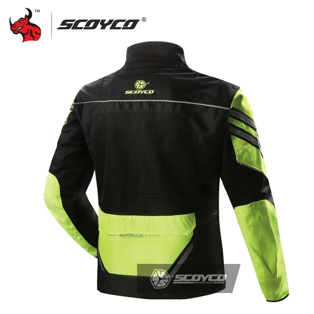 Мотоциклетная куртка SCOYCO летняя дышащая сетчатая мотоциклетная защитное