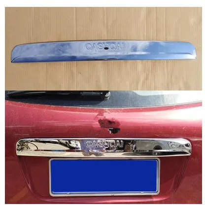 Для Nissan Qashqai Dualis 2007-2013 ABS хромированная Задняя Крышка багажника Накладка задний протектор ворот(без замочной скважины