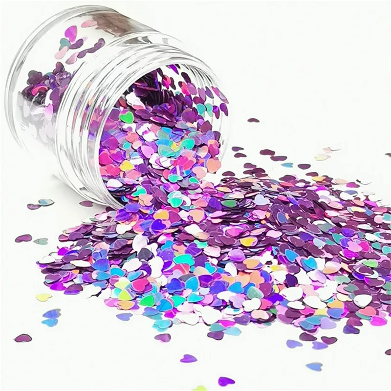 Ультратонкая блестка из ПЭТ 3 мм блестки для дизайна ногтей маникюра рукоделия