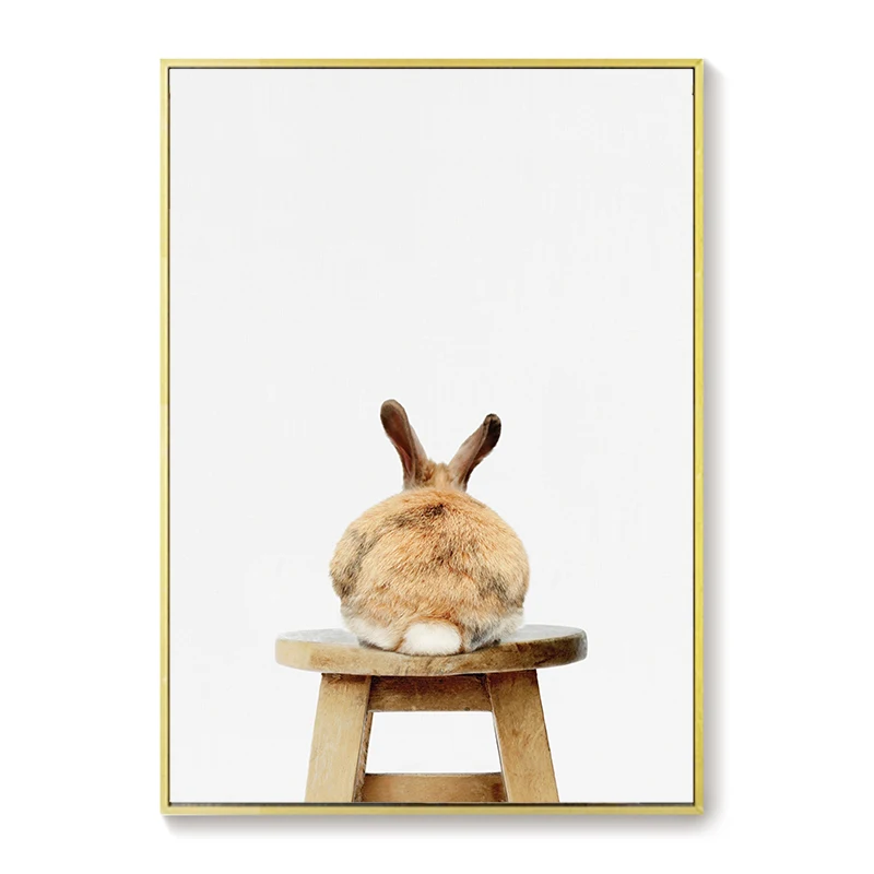 Baby-Animal-Stand-On-Chair-Poster-Rabbit-Dog-Cat-Canvas-Painting-Nursery-Wall-Art-Nordic-Picture (5)
