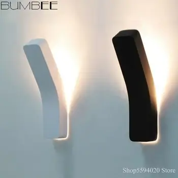 

Modern Simple LED Wall Lamp Creative Power Wall Lights Bedside Wall Lamp In Bedroom Minimalist Wall Lamp Indoor Modern Fixture
