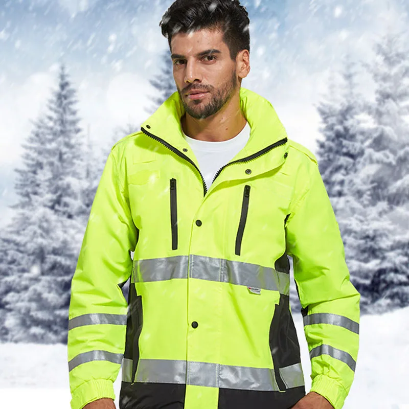 Оборудование для безопасности рабочая одежда защитная одежда рабочая куртка Униформа Рабочая одежда мужские уплотненные оксфорды водонепроницаемые/ветрозащитные/снегозащитные