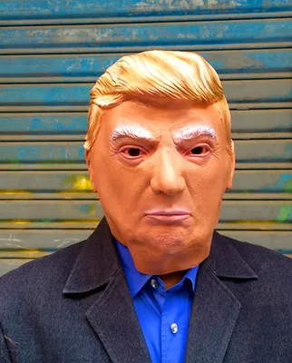 Забавные Реалистичная латексная знаменитости Дональд Трамп маска президентский костюм маска Хэллоуин вечерние аксессуары для косплея Kagerou маска пародия реквизит - Цвет: brown