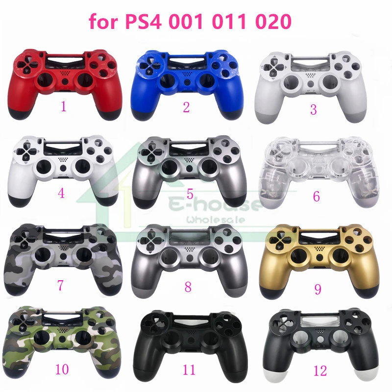 5pcs For Playstation 4 Ps4 Housing Shell Replacement Case For Ps 4  Controller Dualshock 4 Front Bottom Skin Jds 001 011 020 - Accessories -  AliExpress