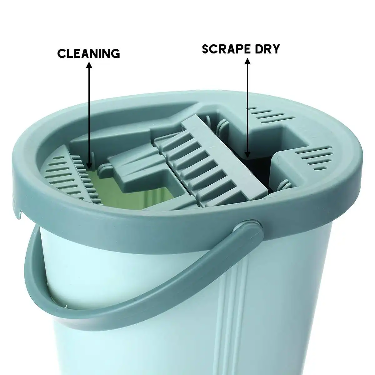 

Hot Magic Flat Mop And Bucket Hand Free 360 Degree Head Self Cleaning Great for Wet And Dry Cleaning Safe on all Surfaces Cleani