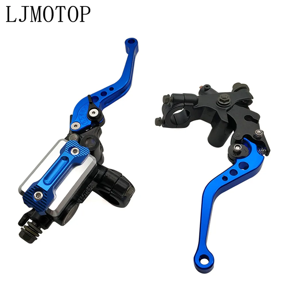 Blue 22 мм мотоциклетные тормозные рычаги сцепления кабельный резервуар сцепления для SUZUKI RM85 RM125 RM250 RMX250 RM 85 125 250 RMX 250 аксессуары - Цвет: Blue