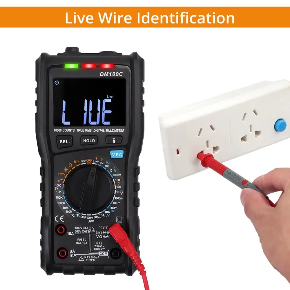 Proster для цифрового мультиметра Ручное автоматическое переключение на 10000