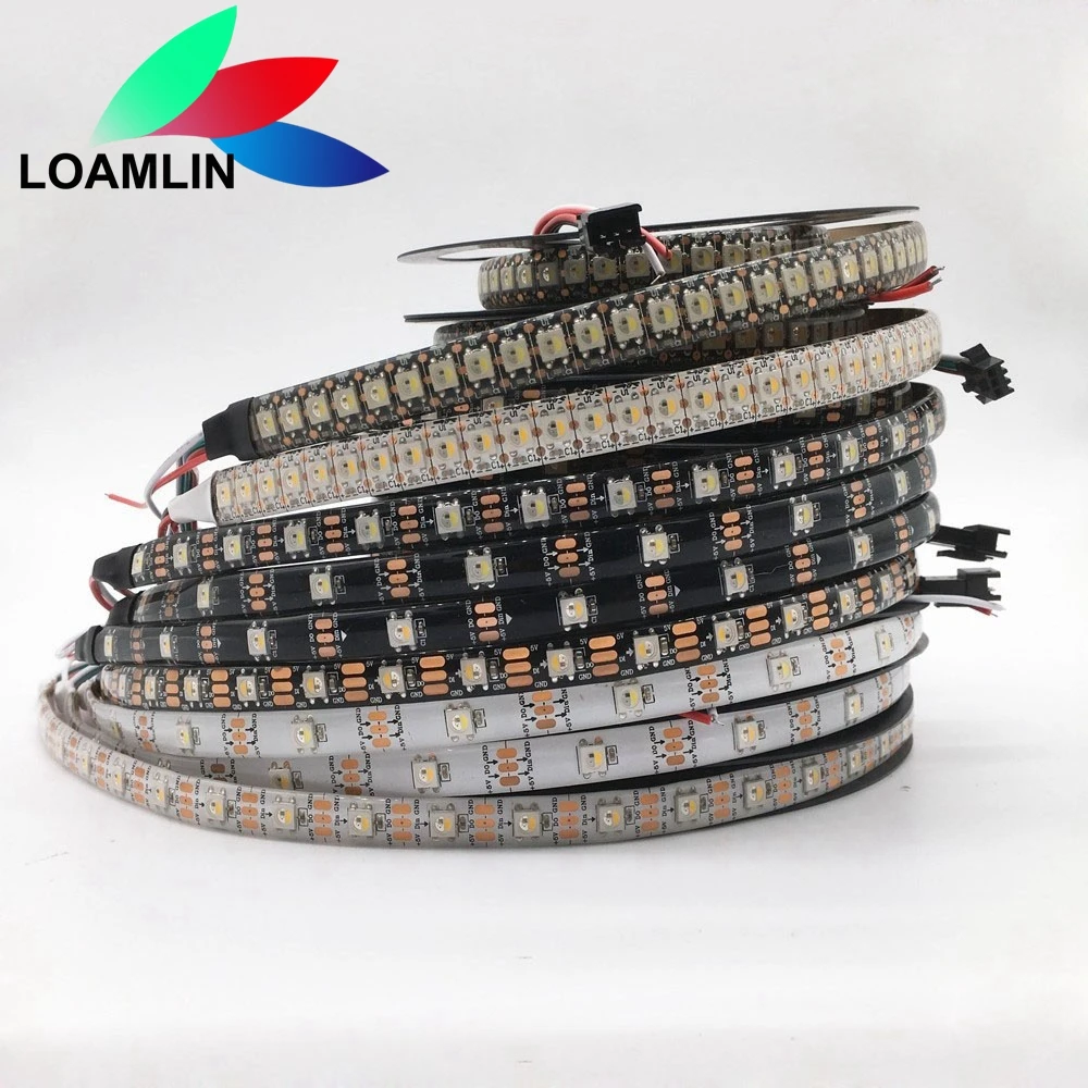 Sk6812 Rgbw (Simile Ws2812B) 4 In 1 30/60/144 Led/Pixel/M Individuale Indirizzabile Ha Condotto La Striscia Cw Nw Ww Ip30/65/67 Dc5V