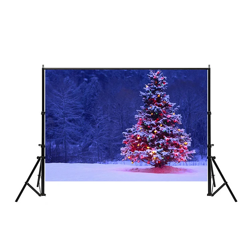 

WHISM Christmas Tree Christmas Theme Series 2 Photography Background Cloth Photo Cloth -7*5 Feet Furniture Decorative Painting