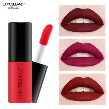 

12 Colors Mini Liquid Lipstick Lip Gloss Matte Nude Retro Red Waterproof Long Lasting Non-stick Cup Lip Makeup Cosmetics TSLM2