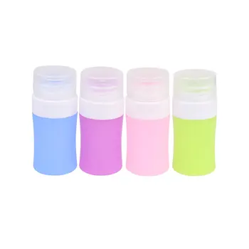 

4pcs Silicone Makeup Bottle Subpackaging Bottles Makeup Soft Bottles Travel Cosmetic Bottle Skin Care Supplies Dispensers (38ml)