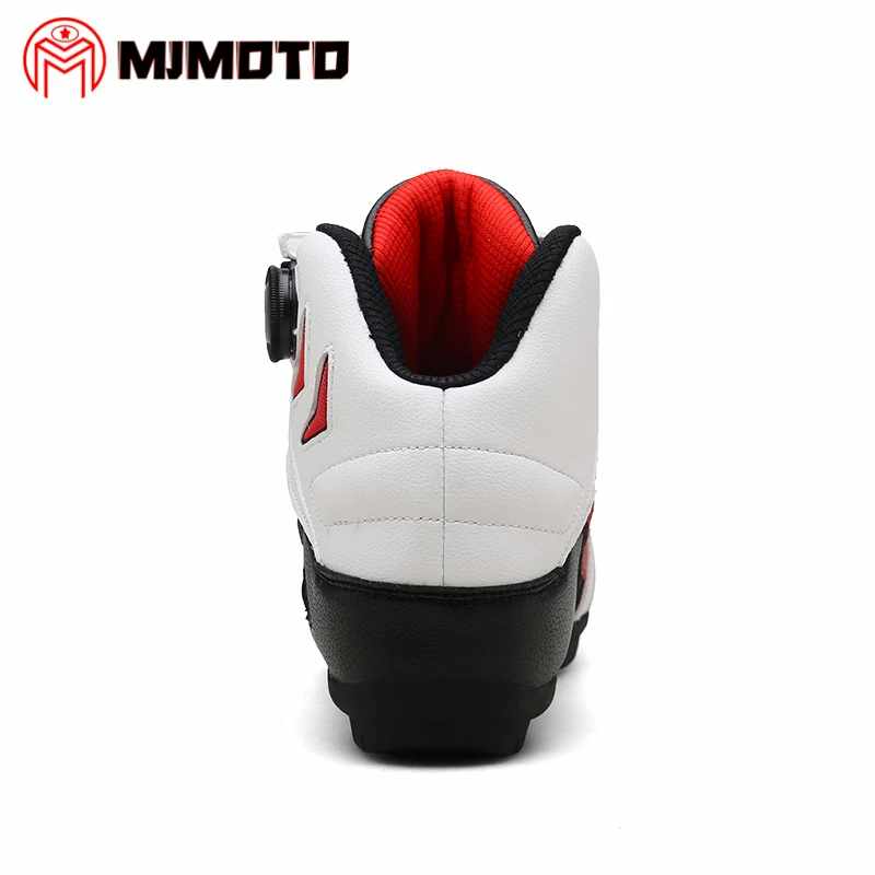 MJMOTO короткие сапоги для мотоцикла из микрофибры Non-slip Для женщин Для мужчин гоночный moto rbike сапоги внедорожные горный велосипед ATV moto rcycle moto обувь для верховой езды