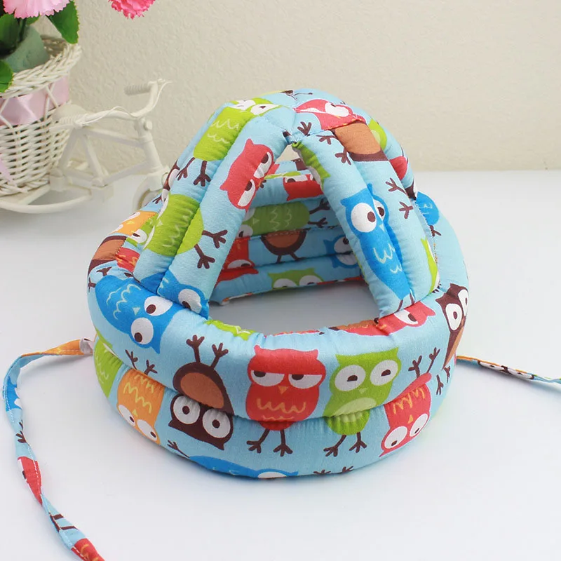 Детская Защитная шапка для малышей, защищающая от столкновений, детская шапка с ремнем для подбородка, защитная шапка для головы, защитный шлем, защитная шапка