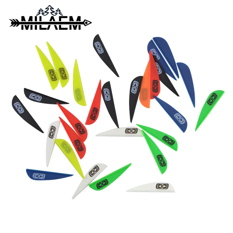 

100 pcs 1.75inch Archery Arrow Feather Rubber Feather For Recurve Compound Bow And Arrow Shooting Hunting Accessories