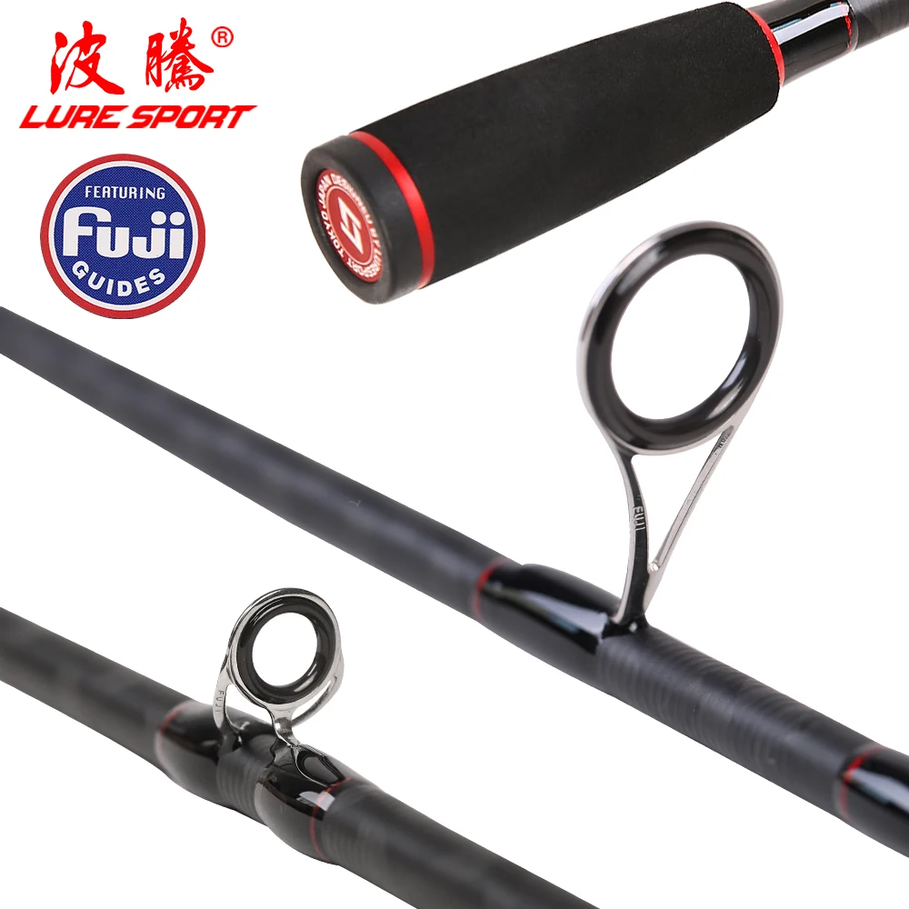 LureSport туристическая Удочка Fsihing 2,1 М/2,4 м FUJI направляющая катушка сиденье X-Cross углеродное спиннинговое литье Приманка Удочка