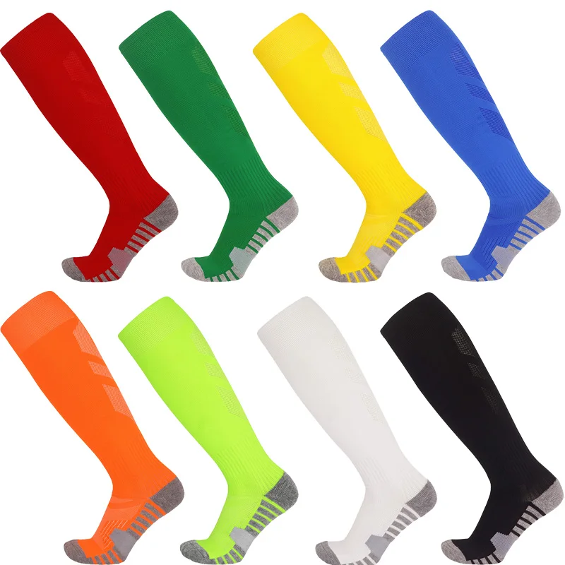 

Long Tube Over Knee Football Socks Adult Breathable Sweat-Absorbent Competition Training Professional Wear Resistant Sports Sock
