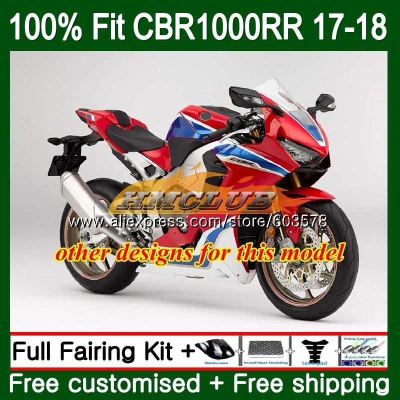 Впрыска+ бак для HONDA CBR1000 RR CBR 1000 RR серебристый красный 128CL. 2 CBR 1000RR CBR-1000RR CBR1000RR 17 18 обтекатели