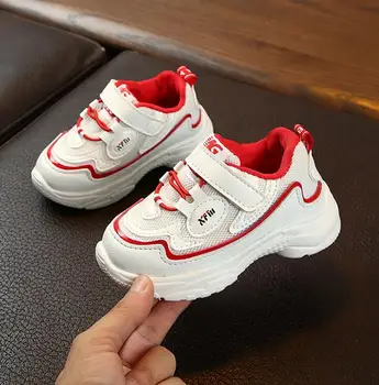 

Spring Autumn Kids Sport Sneakers Children Mesh Sneakers Baby Girls Slip On Casual Sneakers Boys Brand Shoes Trainer