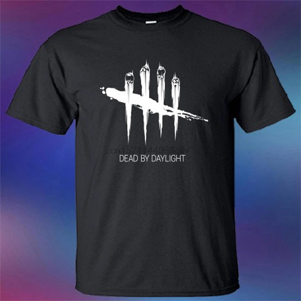 negra de New Dead By Daylight para hombres, camisa de talla S 3Xl, supervivencia, Horror, Zombie Game|Camisetas| - AliExpress