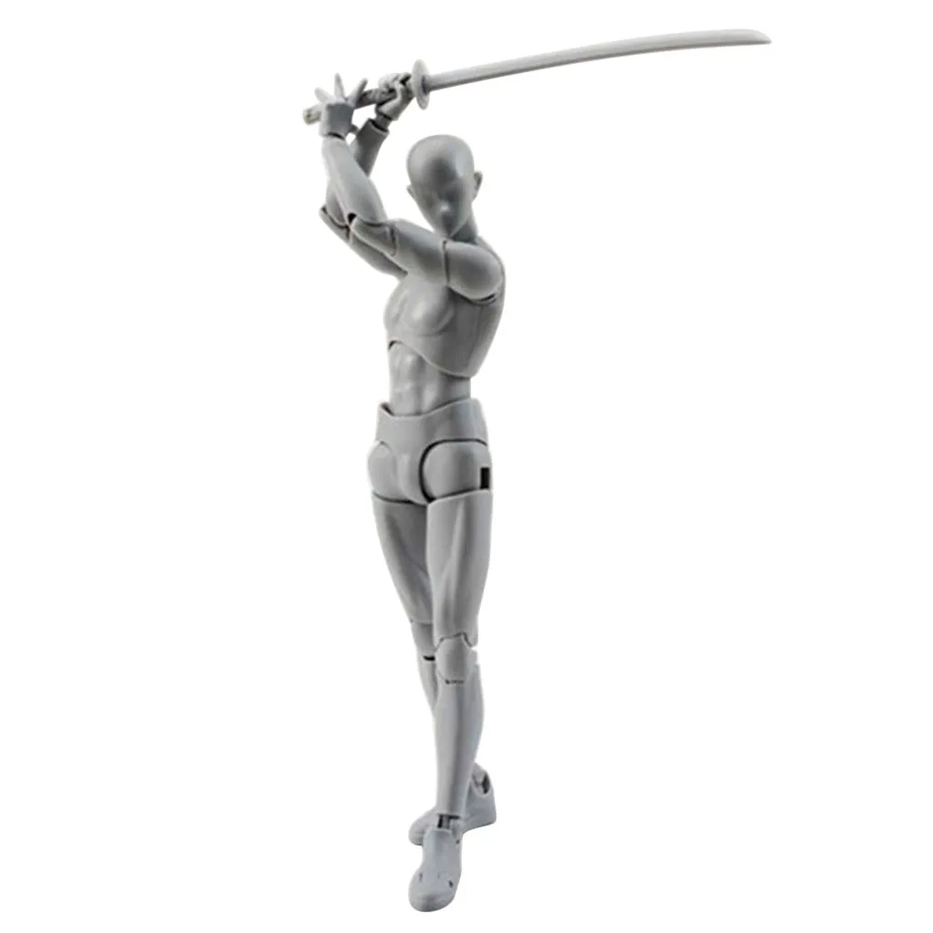 ПВХ Фигурки тела модель манекен bjd арт схематичный эскиз фигурка 3D13cm фигурка игрушки художника подвижная Мужская Женская фигурка с шарнирными соединениями