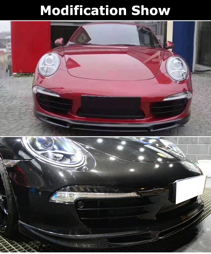 911 991,1 991,2 V тип углеродное волокно Передняя Лопата бампер для губ Диффузор для Porsche 911 Carrera 991 GT3 2012