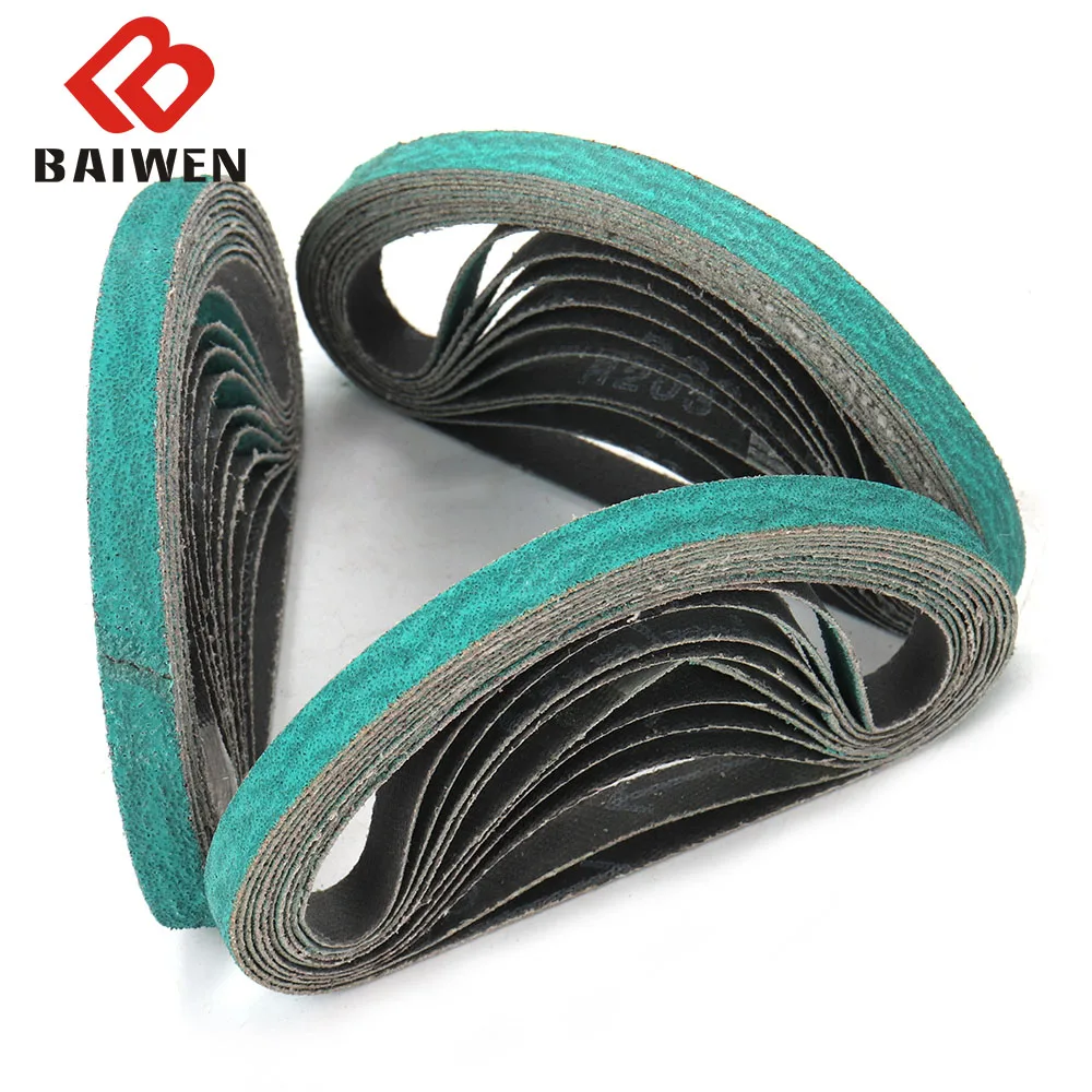 

10mmx330mm Sanding Belt 60-120 Grit Zirconia Sand Paper Abrasive Bands Sandpaper Polishing Tools For Sanding Machine Accessories