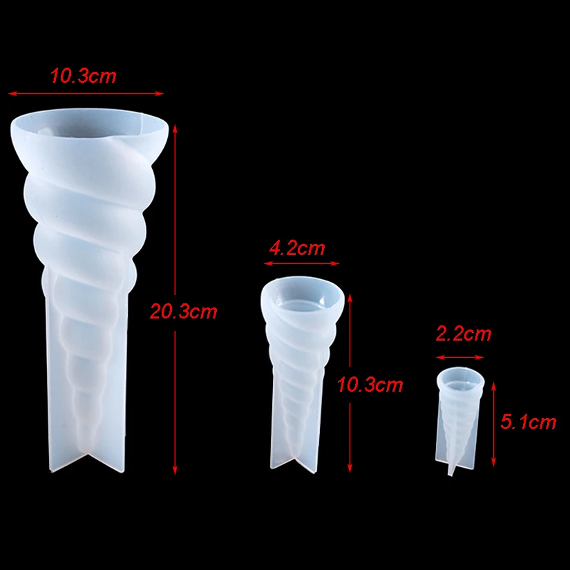 Unicorn's Horn Silicone Mold Silicon Resin Mold Fondant Cake Decorating Tools — view 6