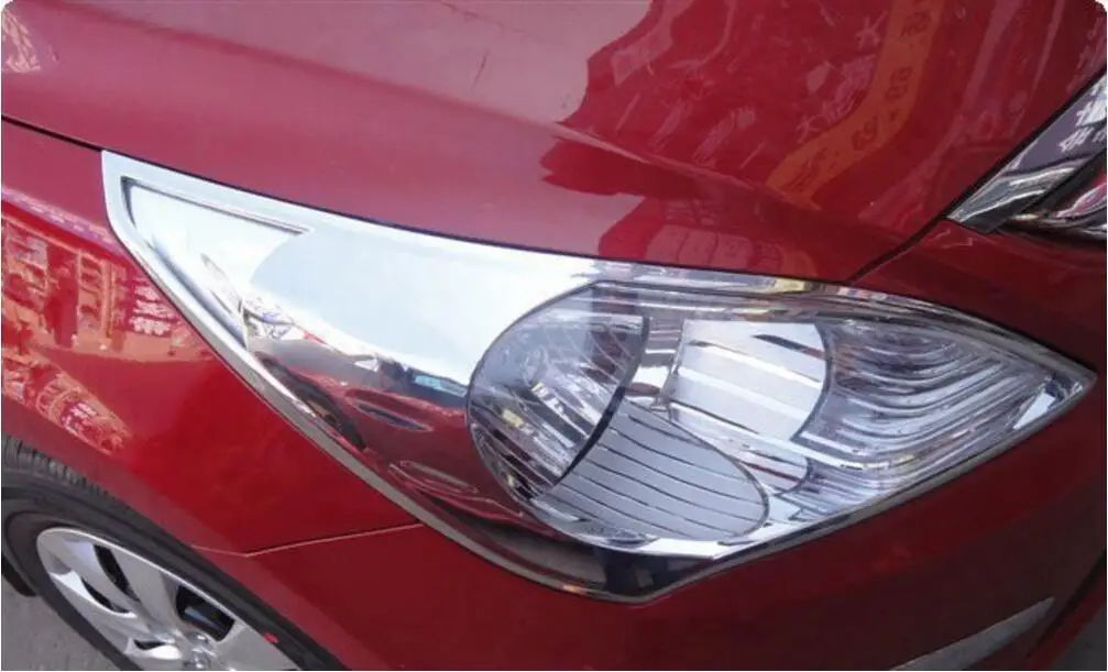 Для 2010-2011 hyundai Verna/Solaris хромированная подсветка АБС передняя крышка лампы GHY