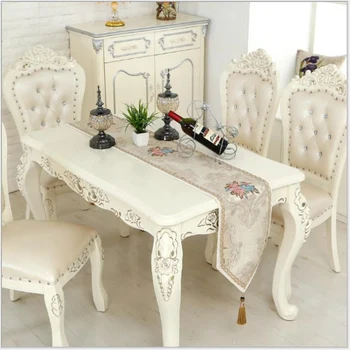 

European Garden Chenille Table Mat High-end Quality Table runner Cloth Art Coffee Table Decor TV Cabinet Cushion Fashion Cover