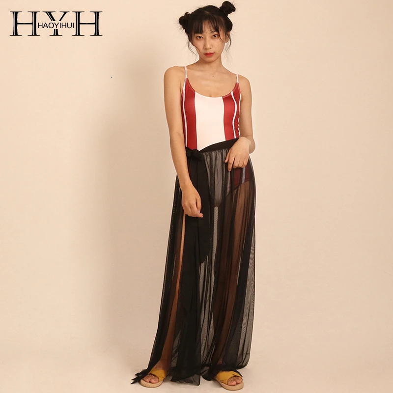 HYH Haoyihui/ г. Новое поступление, модный осенний полосатый богемский купальник с принтом на спине и вырезами, красивый Цельный купальник на спине
