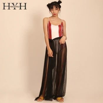 

HYH Haoyihui 2019 New Arrival Autumn Fashion Striped Bohemian Print Back Hollow Straps Beauty Back One-piece Swimsuit
