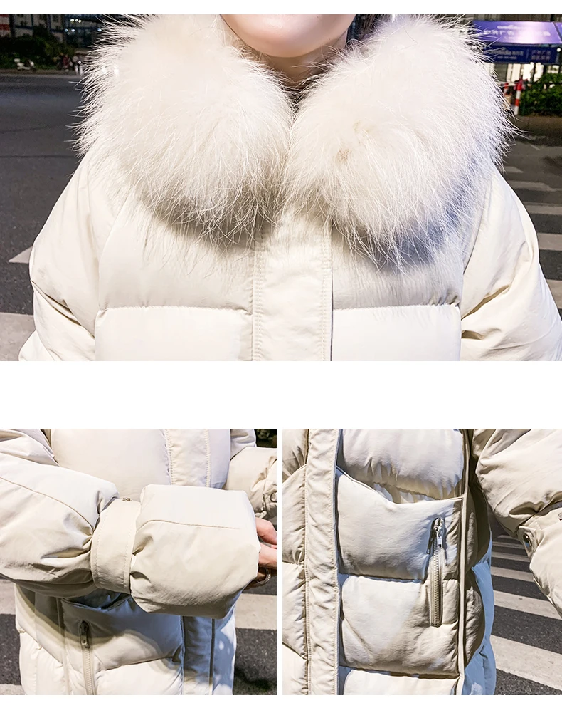 DICLOUD Parkas женский корейский с капюшоном длинный свободный женский жакет в стиле кэжуал толстые зимние пальто плюс размер черные парки Женская одежда