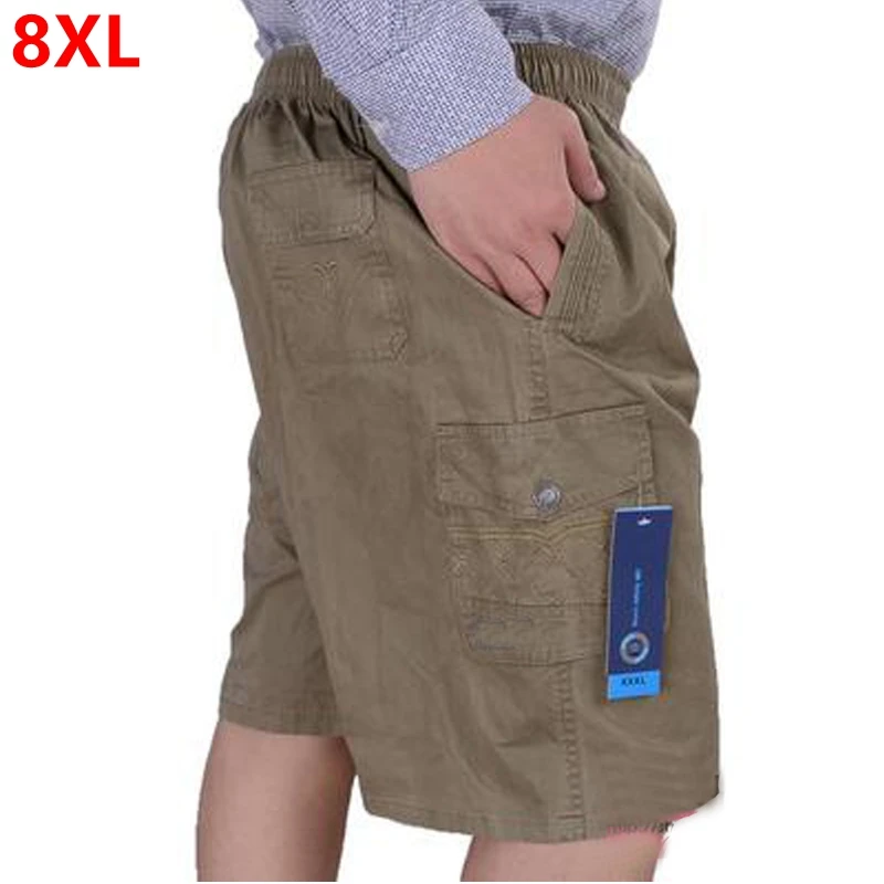 Men Shorts Oversized Loose Big-Size Mens Summer 8XL Cotton 11XL 12XL 6XL 7XL Casual