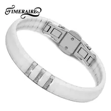 Классический керамический женский браслет для женщин, ювелирные изделия с кристаллами, классический черно-белый цвет, браслет и браслеты, ручные браслеты для подарков